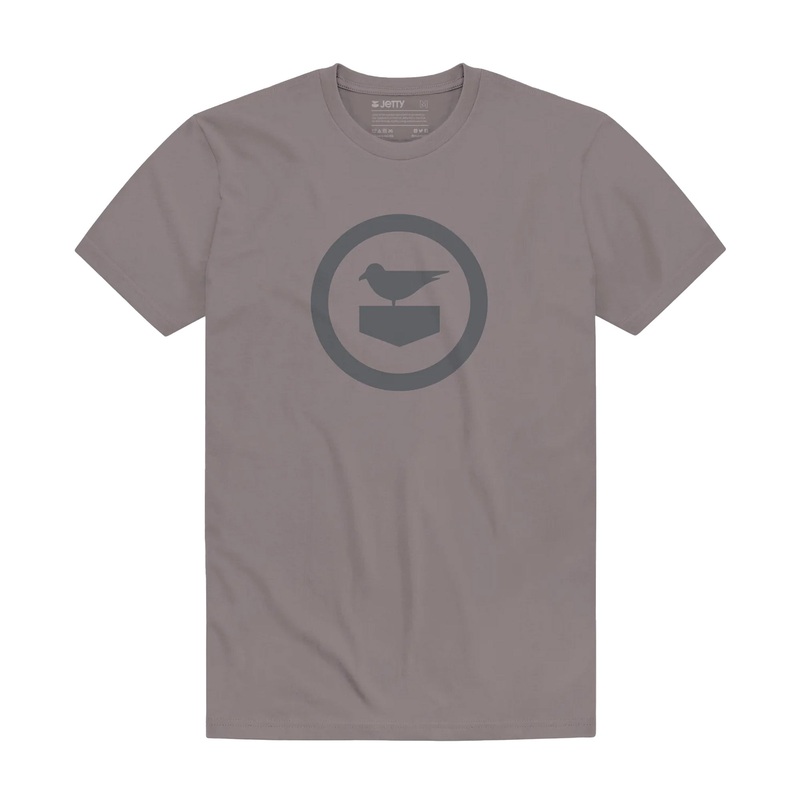 Jetty Icon Men’s S/S T-Shirt – Grey