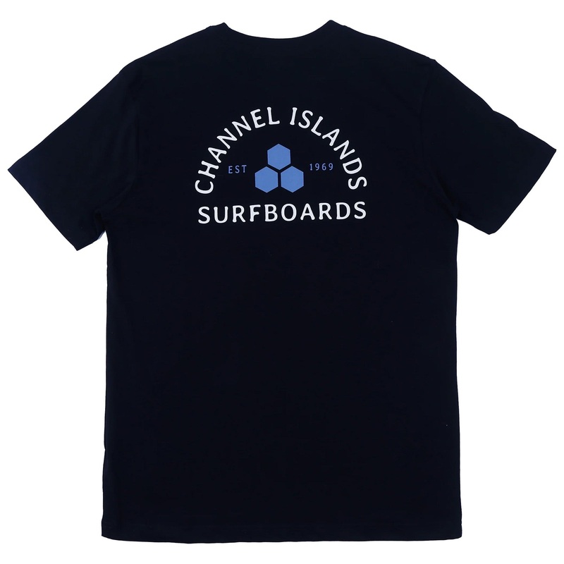 Channel Islands Quality Goods Men’s S/S T-Shirt – Black/Lagoon
