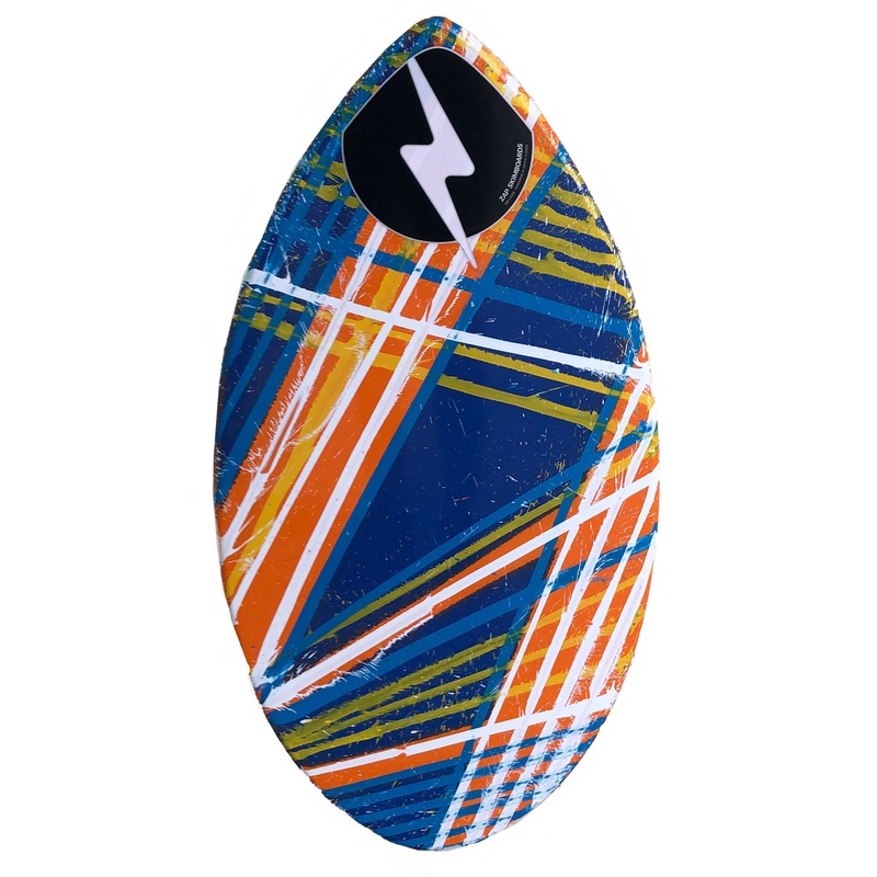 Zap 35″ Mini Lazer Skimboard – Orange/Blue Zig Zag