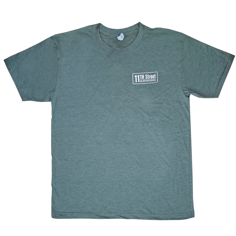 11th Street Surfboards Men’s S/S T-Shirt – Green