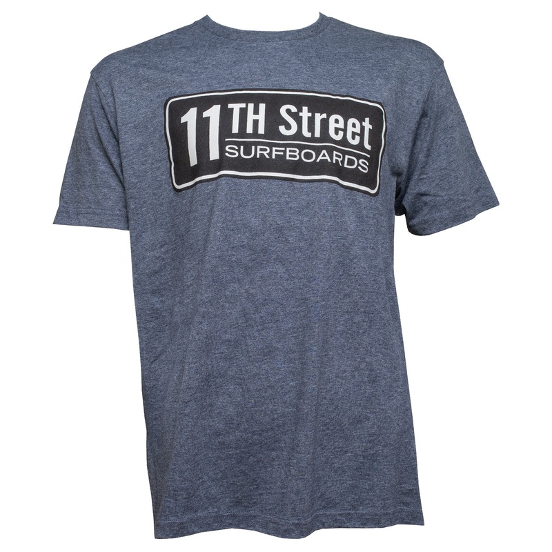11th Street Surfboards Men’s S/S T-Shirt – Heather Blue