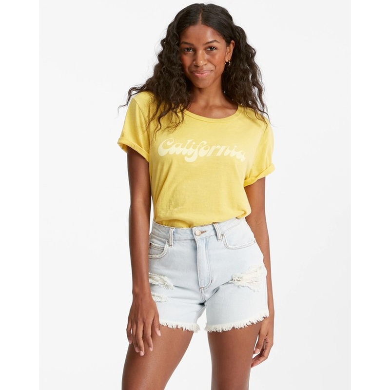 Billabong How Bout That Women’s Denim Shorts – Rain Drop