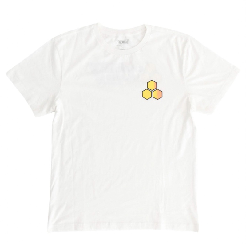 Channel Islands Fade Flag Men’s S/S T-Shirt – White