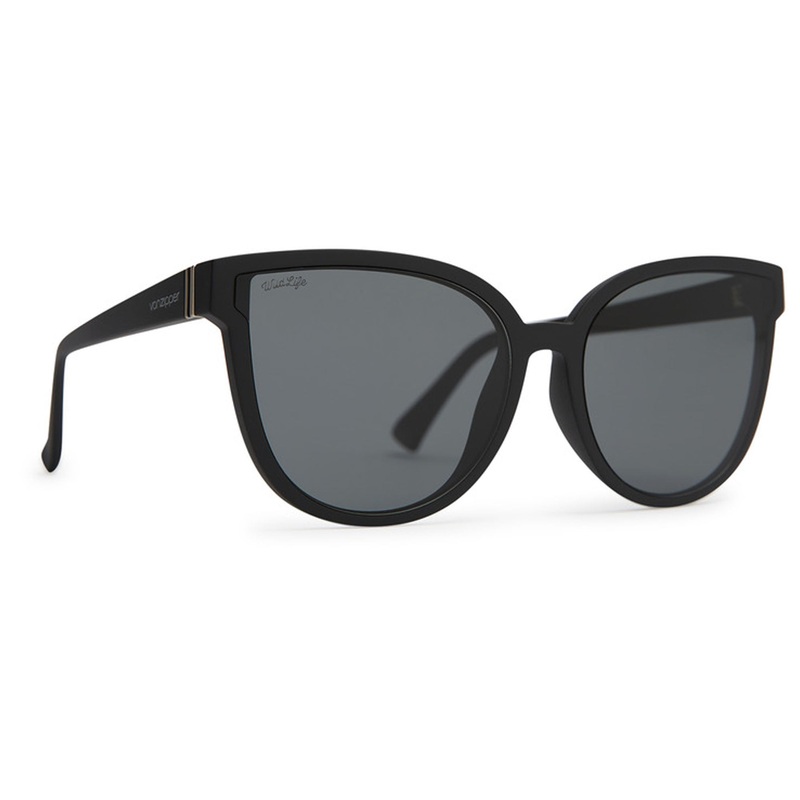 VonZipper Fairchild Women’s Sunglasses – Black Satin/Wildlife Vintage Grey