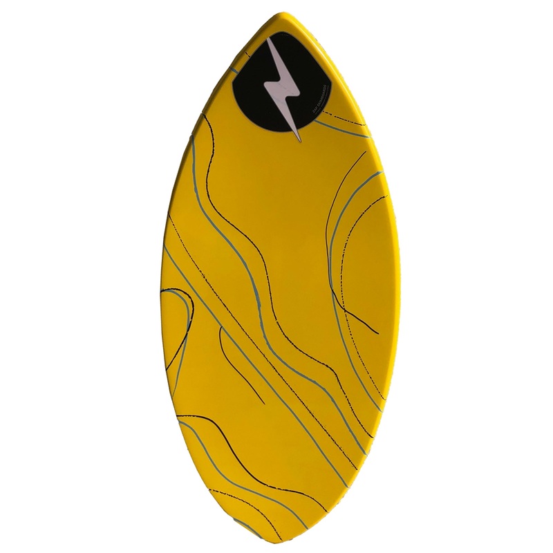 Zap Medium Wedge 45″ Skimboard – Yellow
