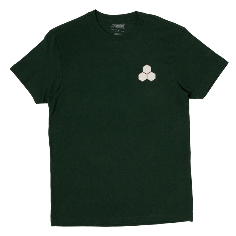 Channel Islands Two Tone Hex Men’s S/S T-Shirt – Forest Green