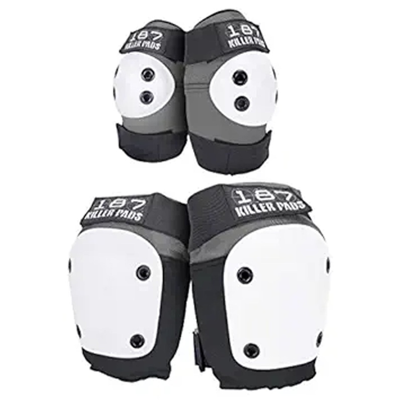 187 Killer Pads Knee/Elbow Pads Combo Pack – Grey