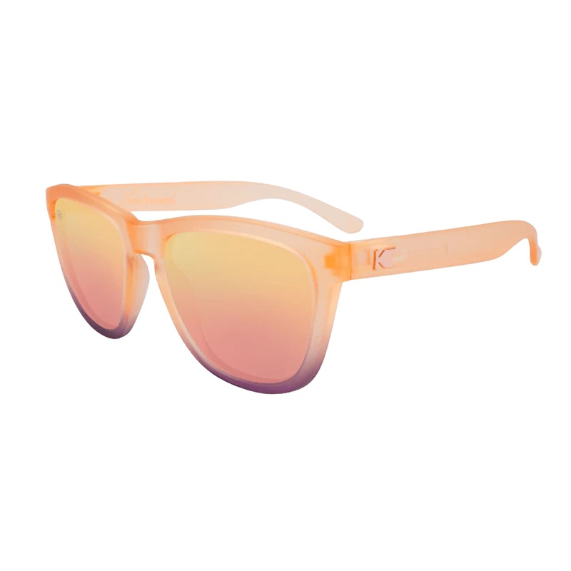 Knockaround Premiums Women’s Sunglasses – Frosted Rose Quartz Fade/Rose Polarized