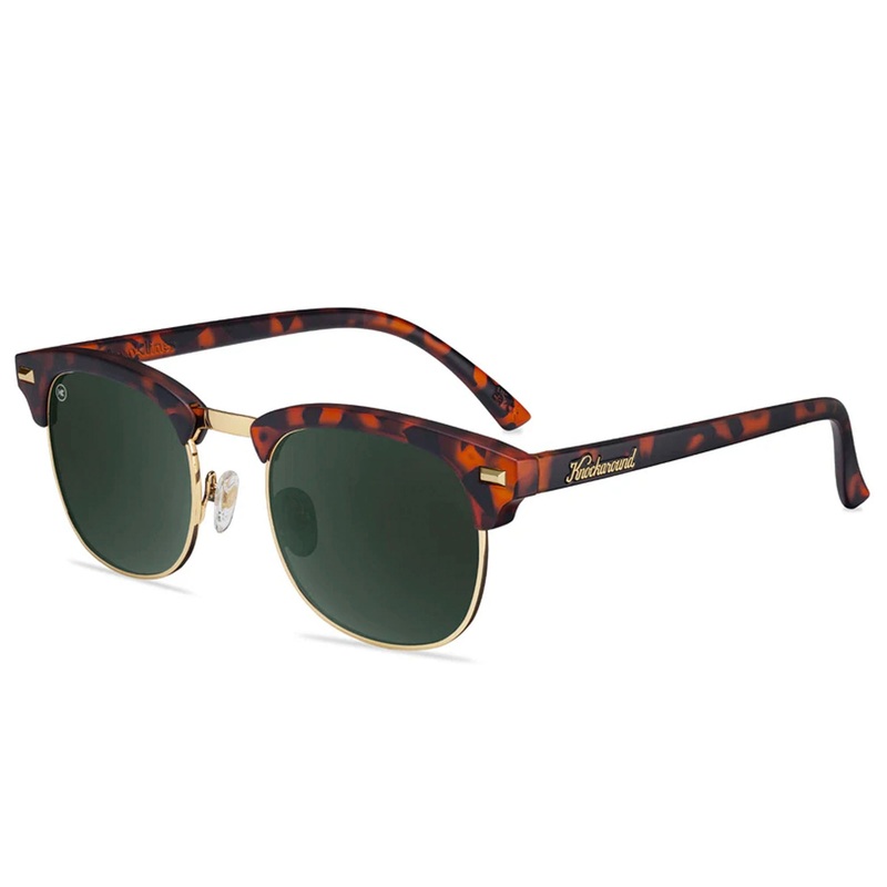 Knockaround Brooklines Women’s Sunglasses – Matte Tortoise Shell & Gold Polarized