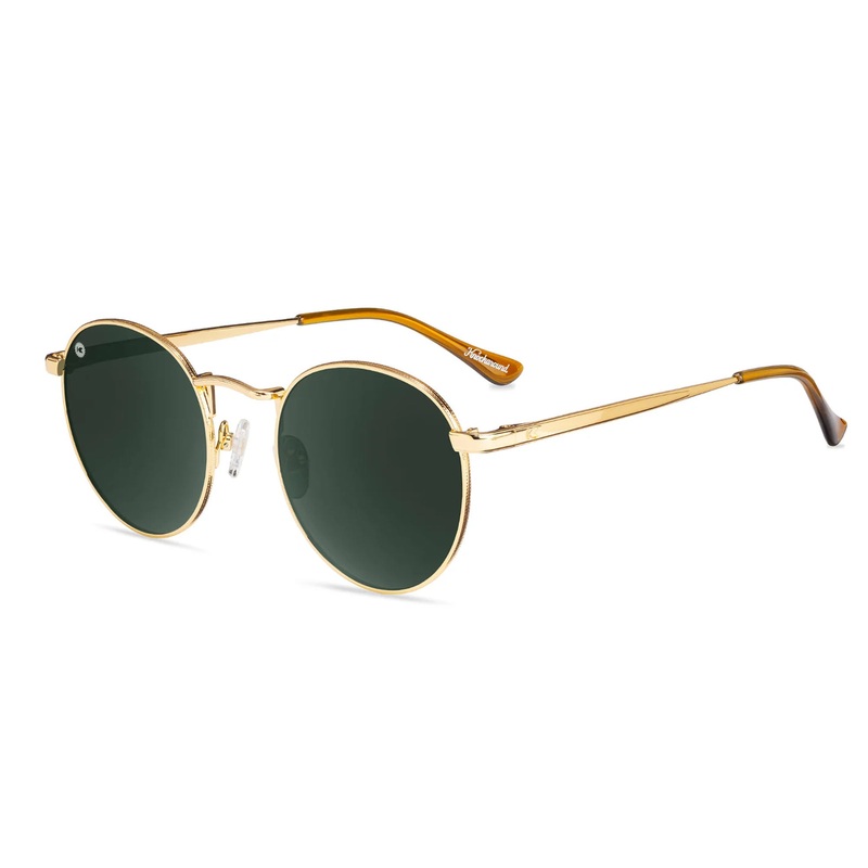Knockaround Love & Haights Men’s Sunglasses – Gold/Aviator Green Polarized