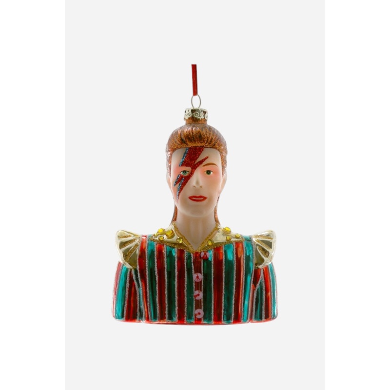 David Bowie Bust Ornament