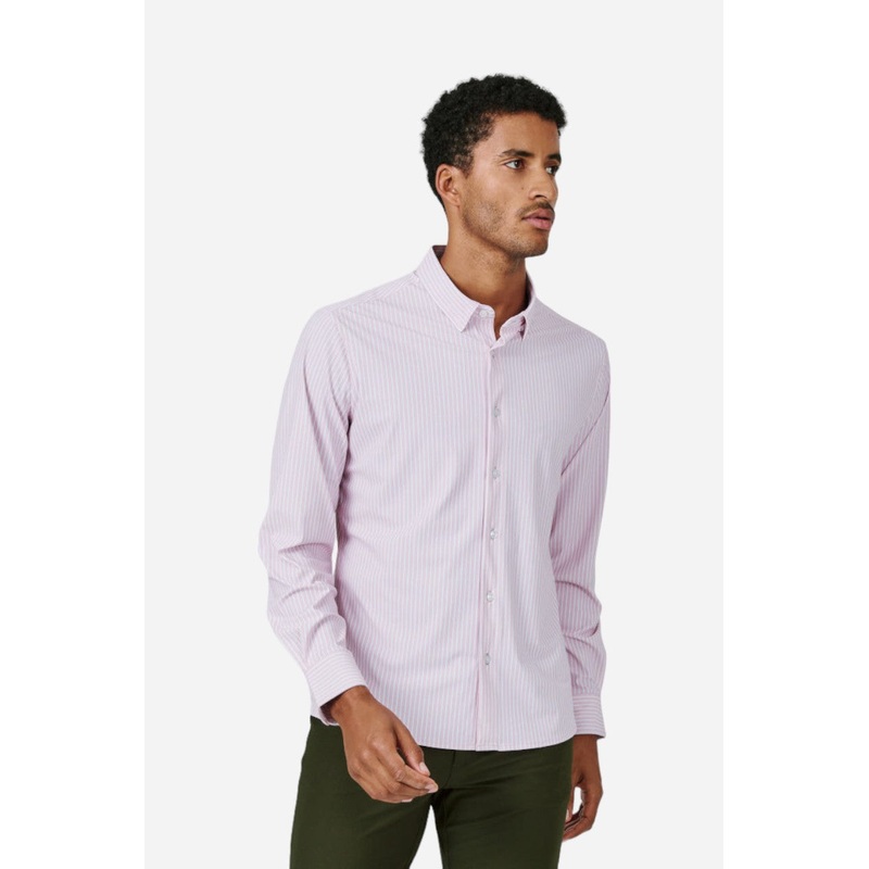 7 Diamonds Camden Long Sleeve Shirt in Pink