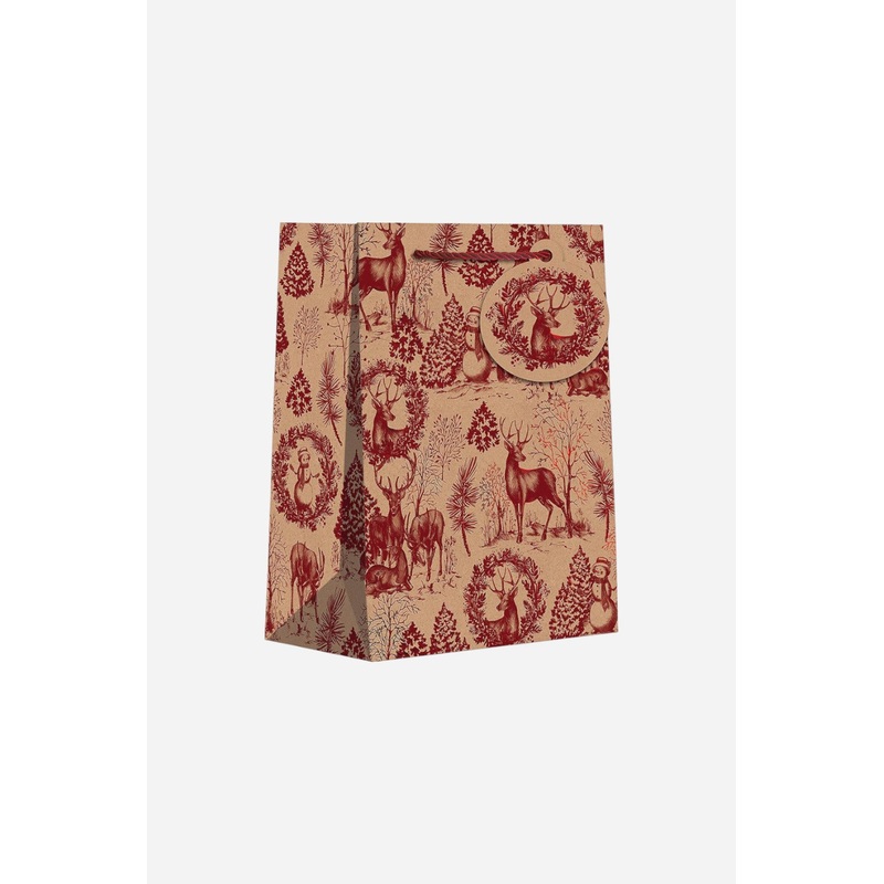 Winter Lumberjack Tote Gift Bag – Medium