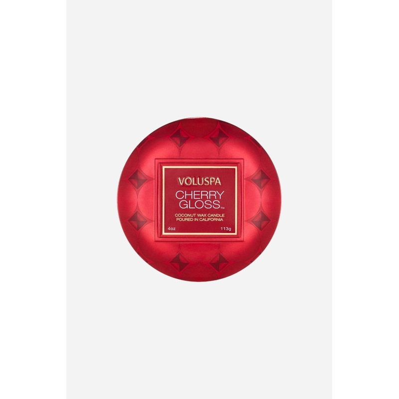 Voluspa Cherry Gloss Mini Tin Candle, 4 oz.