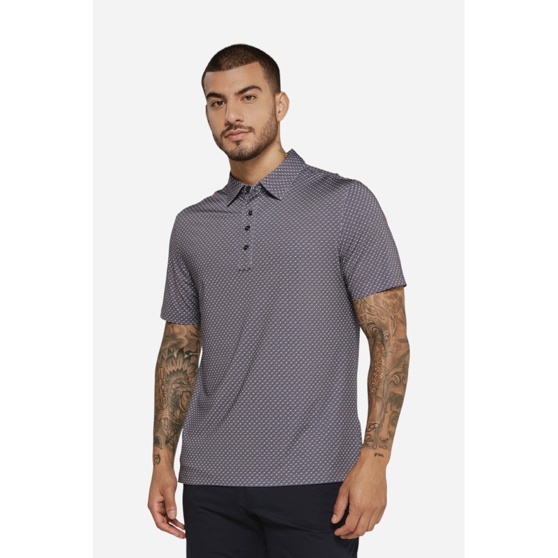 7 Diamonds Pierson Short Sleeve Polo Dusty Mauve