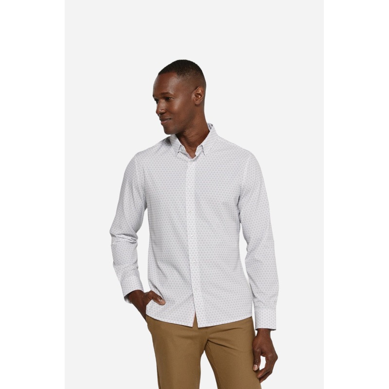 7 Diamonds Enrys Long Sleeve Shirt in Natural
