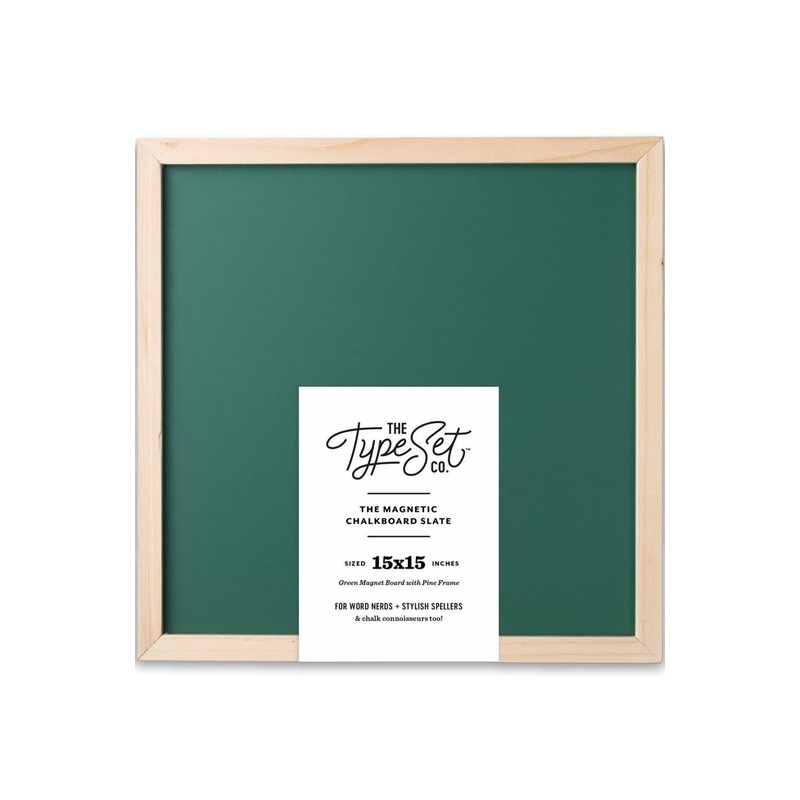 15×15 Magnetic Letter Board Slate in Green