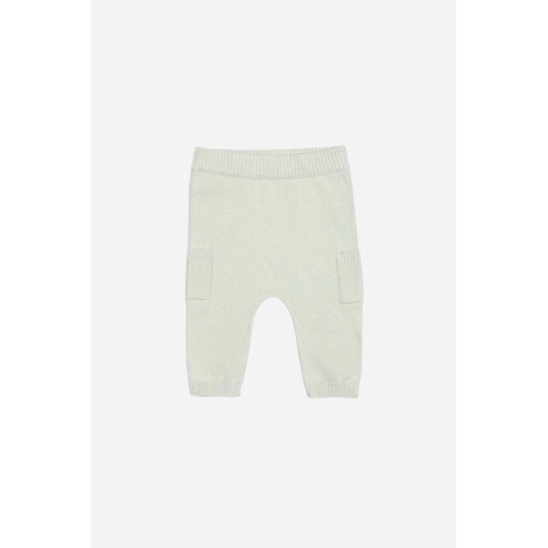 Viverano Baby Side Pocket Sweater Knit Pants in Stone