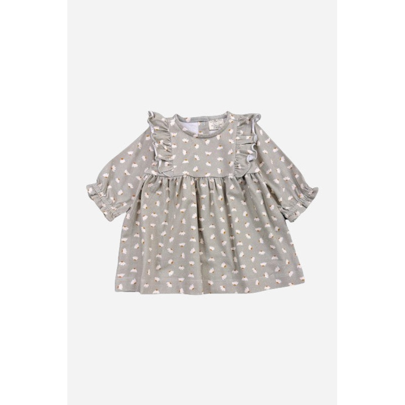 Viverano Floral Ruffle Baby Dress & Bloomer Set