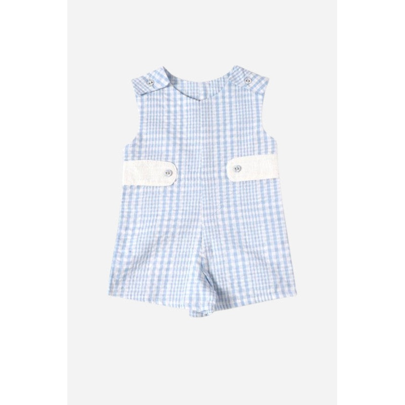 Viverano Quincy Seersucker Short Romper