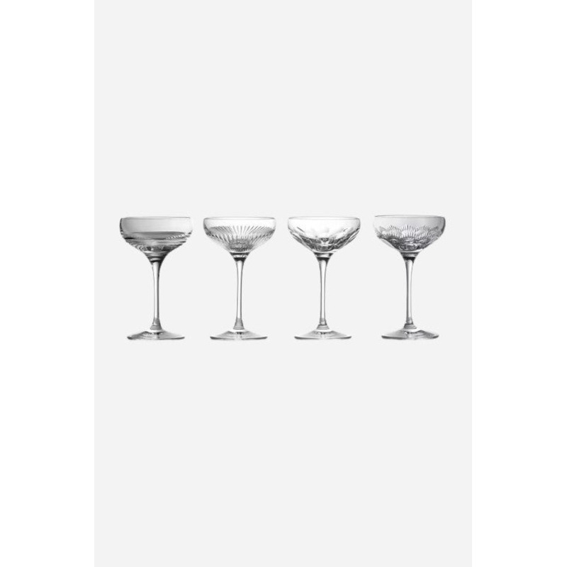 Waterford Mixology Mixed Coupe in Small – 6 Oz, Set of 4