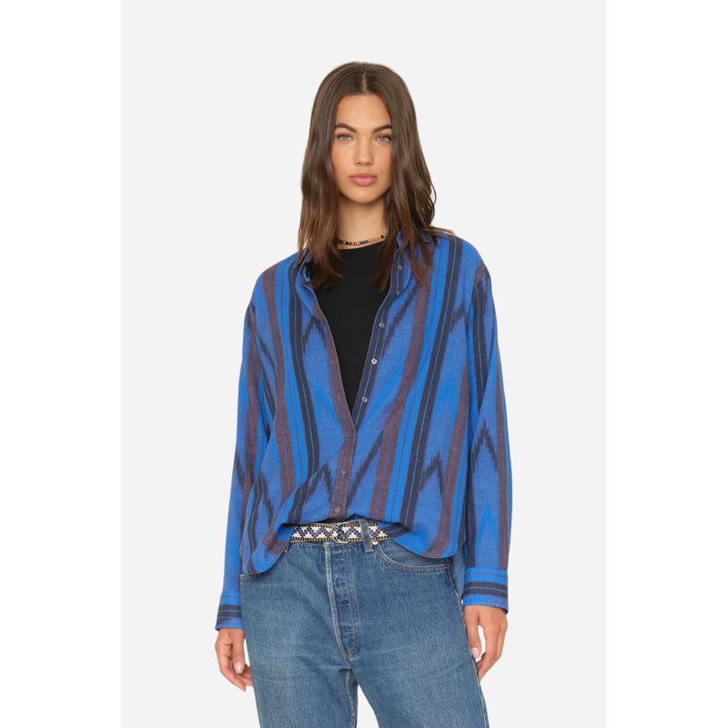 Xirena Beau Shirt Electric Blue