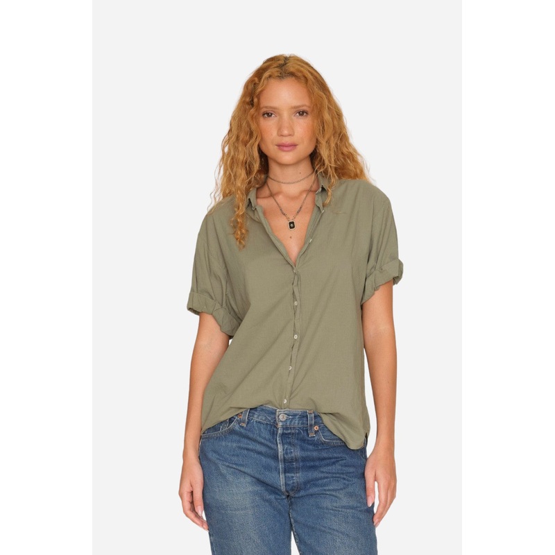 Xirena Green Army Channing Shirt