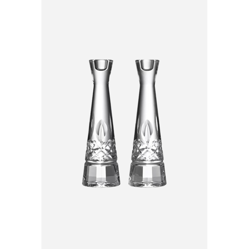 Waterford Lismore Round Candlestick 10″, Set of 2