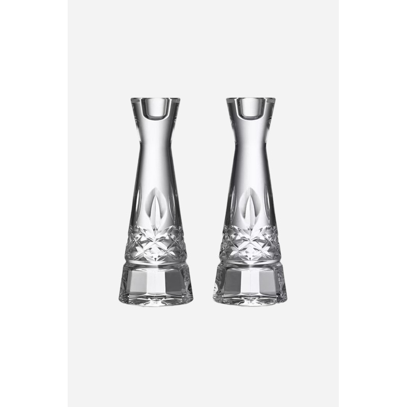 Waterford Lismore Round Candlestick 8″, Set of 2