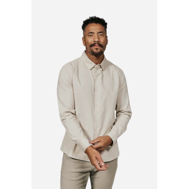 7 Diamonds Heritage Corduroy Shirt Beige