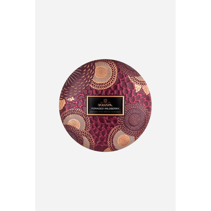 Voluspa Foraged Wildberry 3 Wick Tin Candle