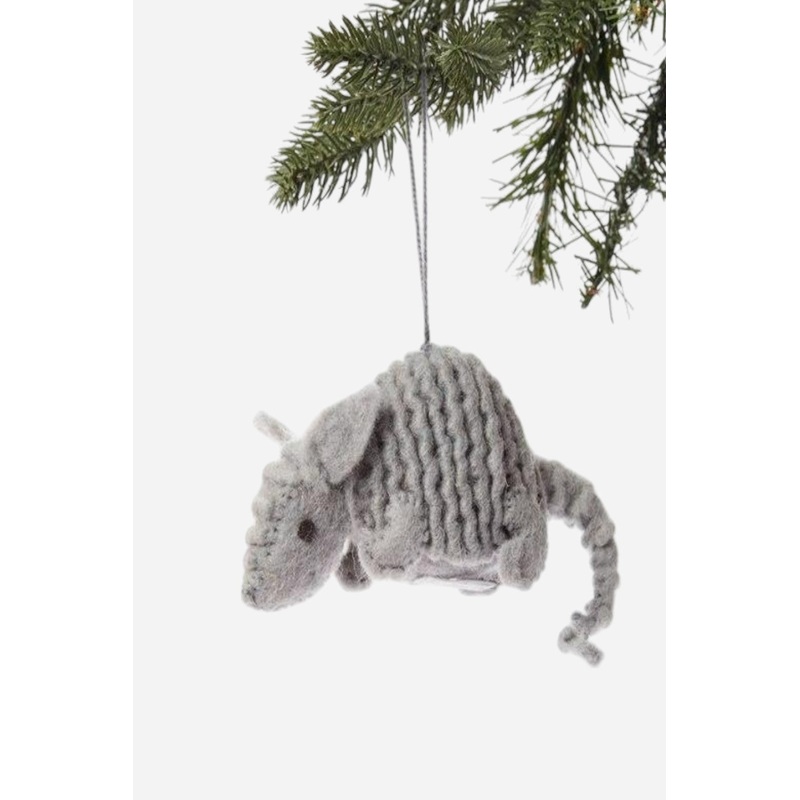 Armadillo Felt Ornament