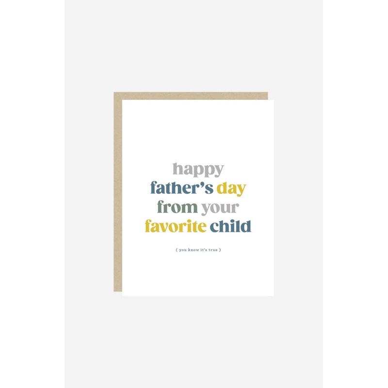 Your Favorite Child Father’s Day Card