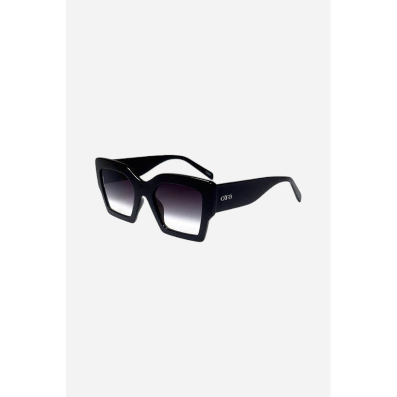 Otra Eyewear Pipa Sunglasses in Black/Smoke Fade