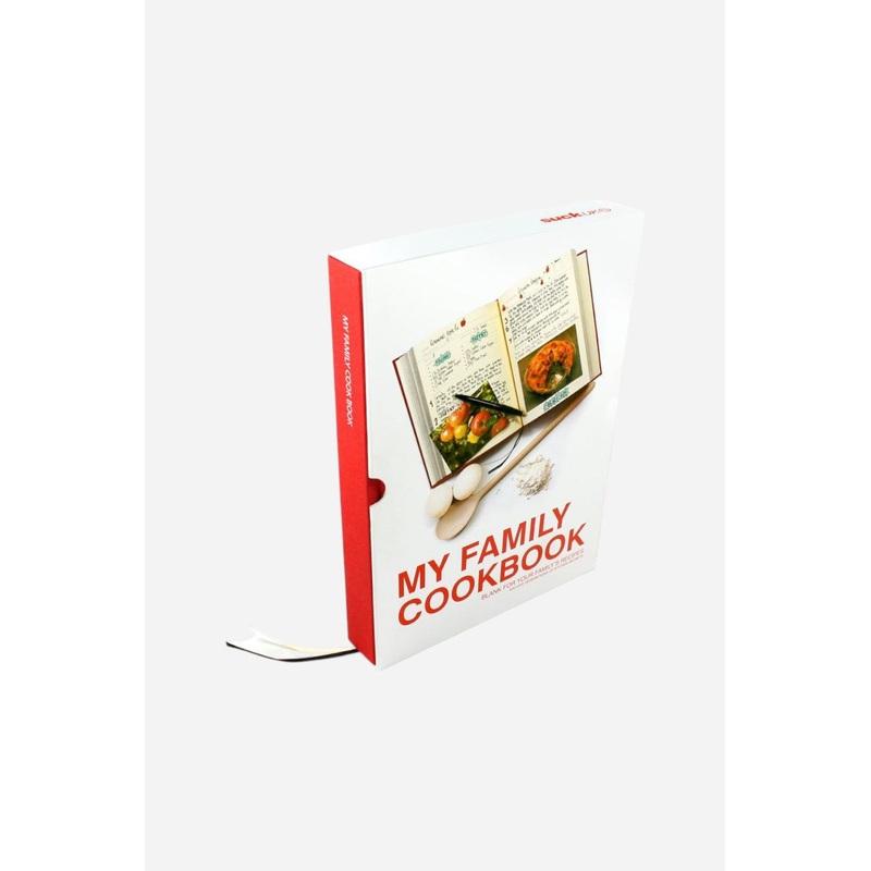 My Family Cookbook – Blank Cookbook for Family Recipes in Red