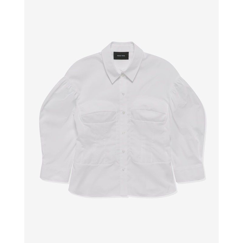 Simone Rocha – Women’s Corset Seaming Shirt – (White)