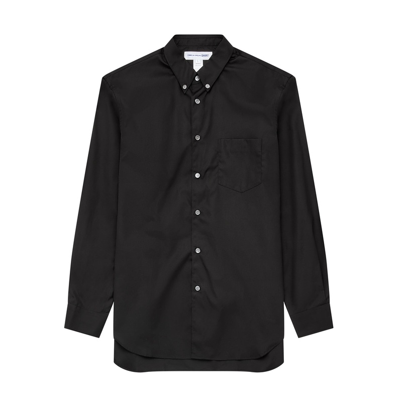 CDG Shirt Forever – Slim Fit Button-Down Cotton Shirt – (Black)