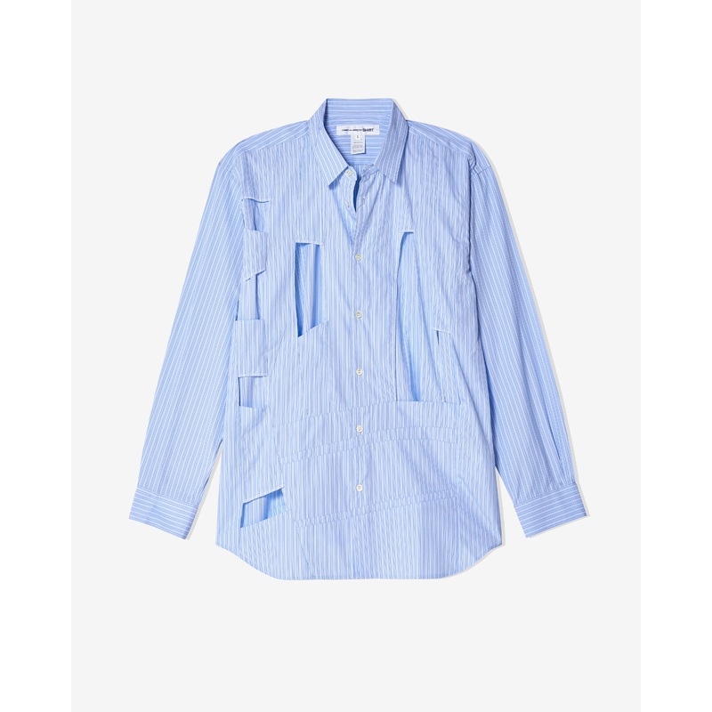 CDG Shirt – Men’s Cut Out Shirt – (Stripe)