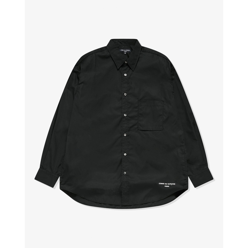 Comme des Garons Homme – Men’s Logo Shirt – (Black/White)