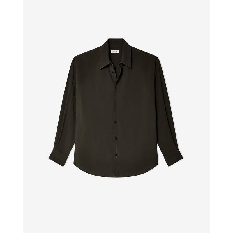 Lemaire – Women’s Relaxed Shirt – (Dark Espresso)