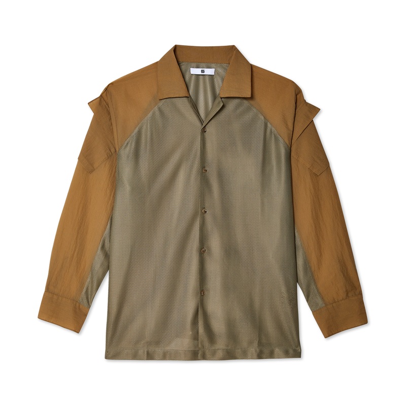 Olly Shinder – Men’s Army Shirt – (Brown)