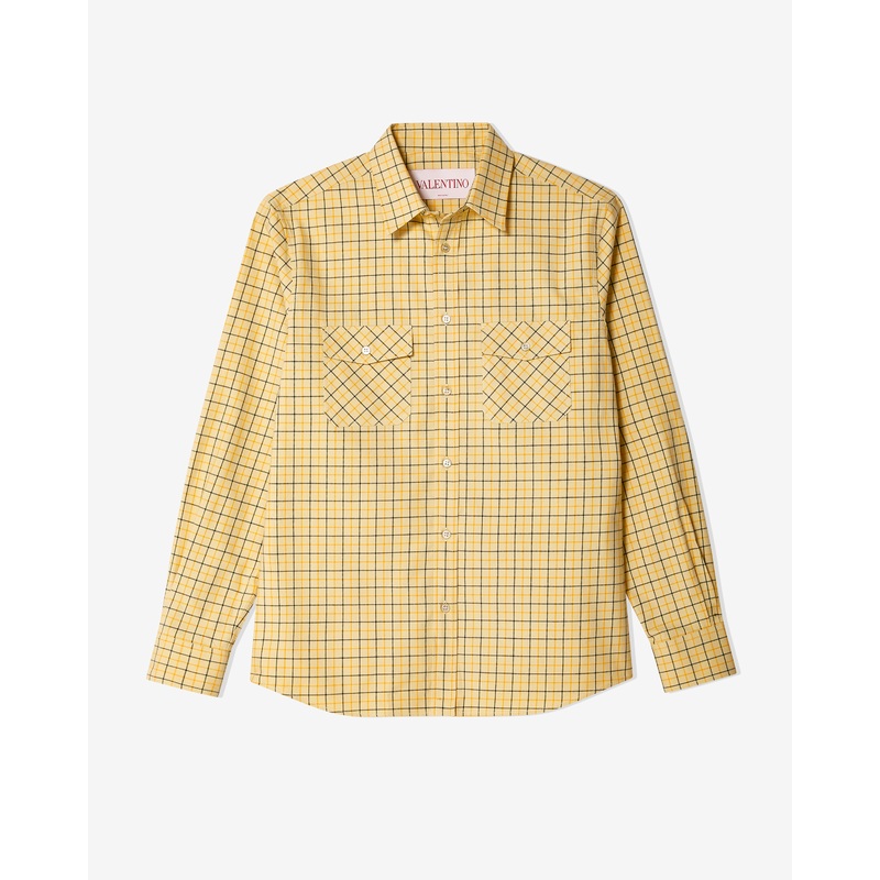 Valentino – Men’s Checked Shirt – (Check)