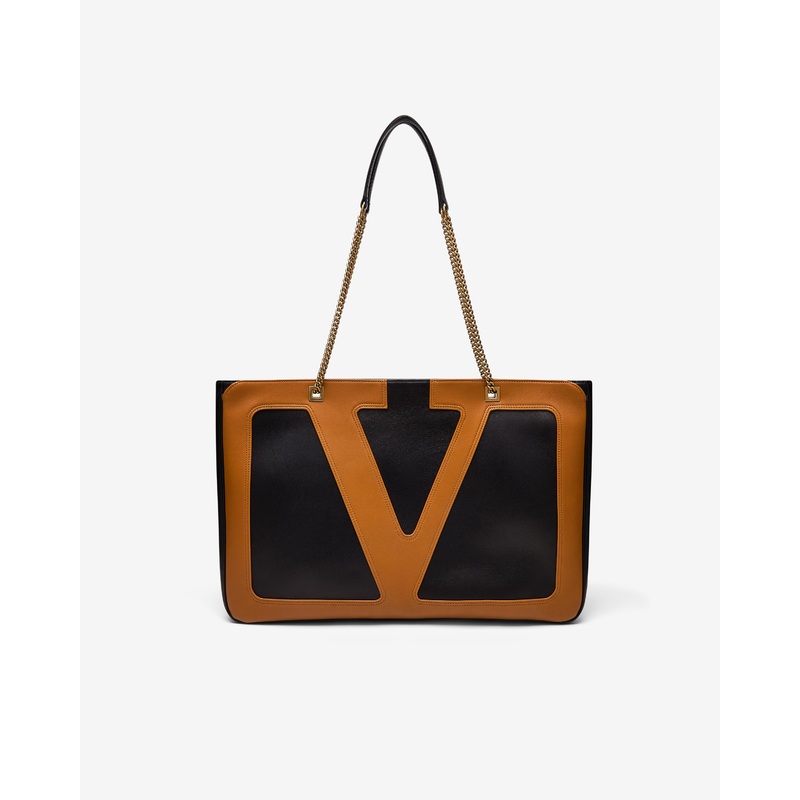 Valentino – Men’s Viva Superstar Shopper – (Black/Brown)
