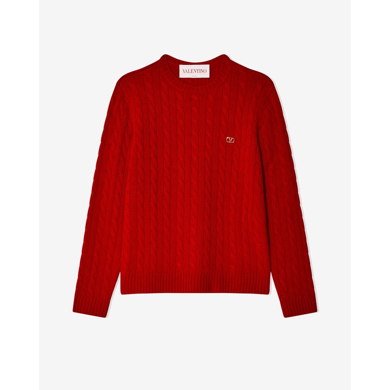 Valentino – Men’s VLogo Signature Sweater – (Red)