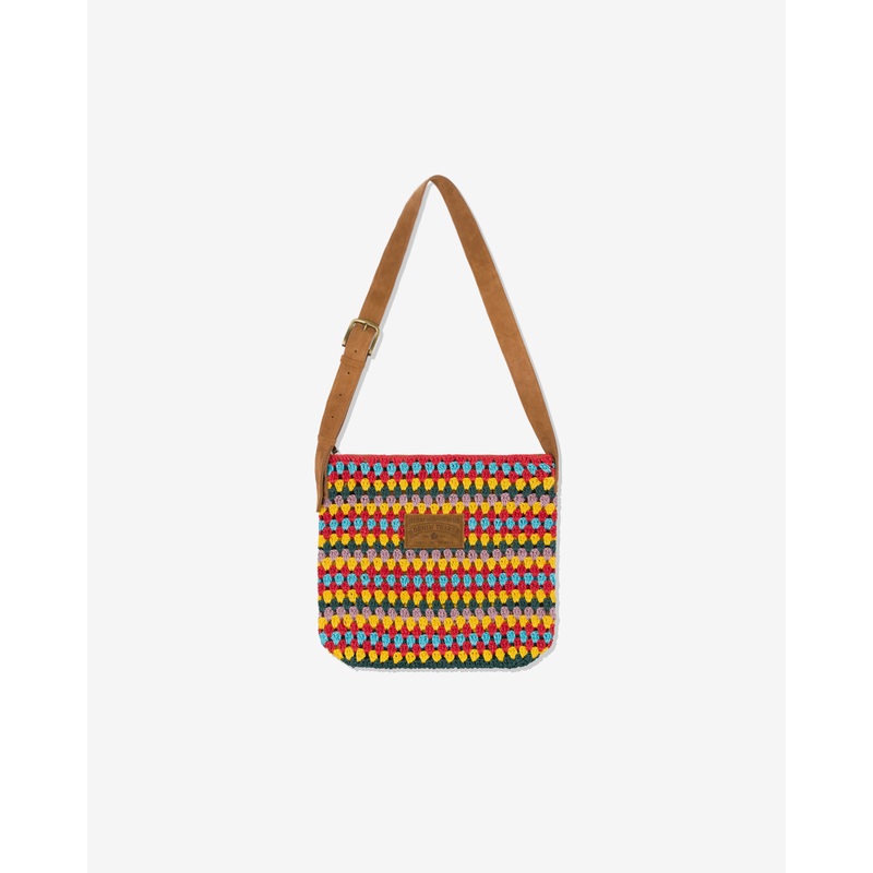 Denim Tears – Men’s Aran Crochet Knit Bag – (Multi)