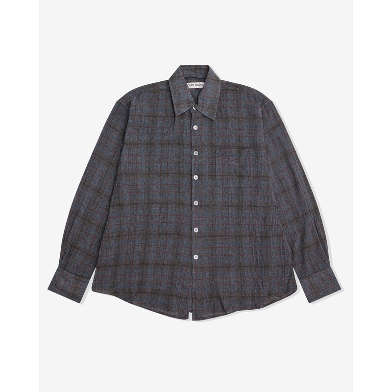 Our Legacy – Men’s Above Shirt – (Bazaar Check Breeze Weave)