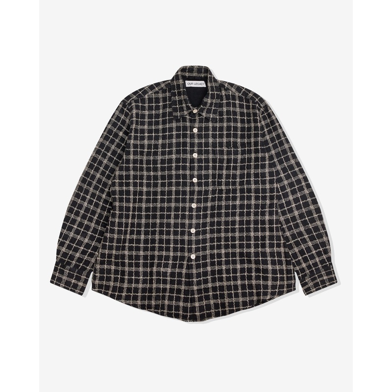 Our Legacy – Men’s Above Shirt – (Black Fishnet Cloth)
