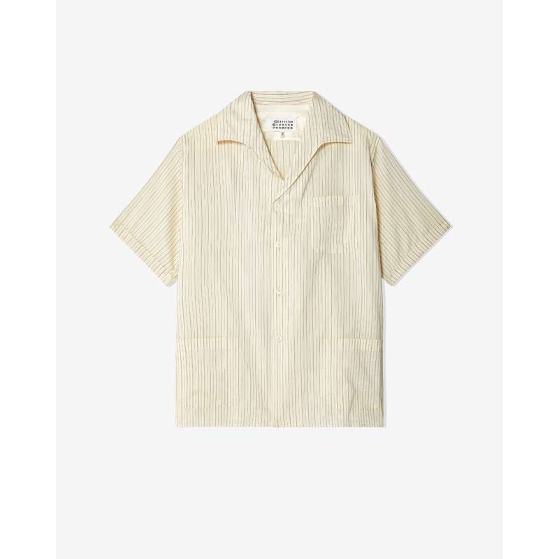 Maison Margiela – Men’s Short Sleeved Shirt – (Ecru)