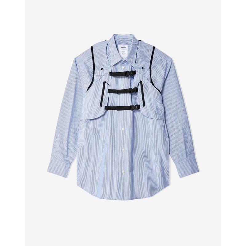 Doublet – Men’s Lace-Up Shirt – (Blue)