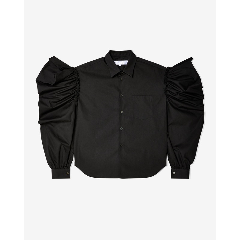Tao – Women’s Puff Sleeve Blouse – (Black)